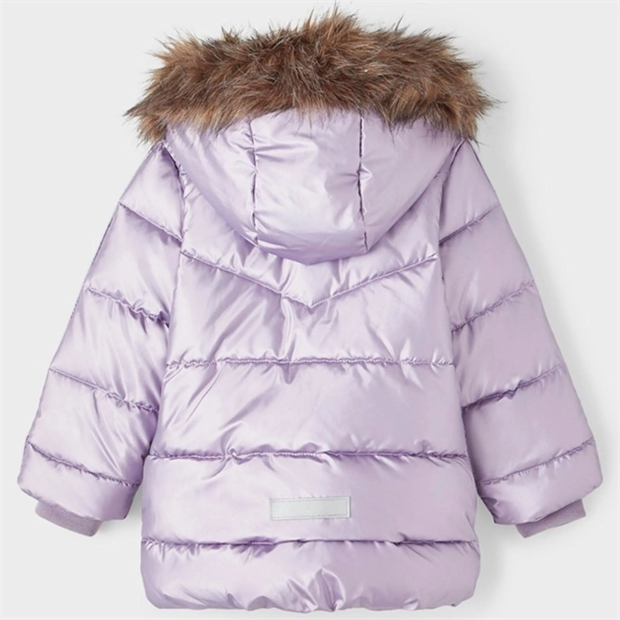 Tie-dye Draped-Style Name it Lavender Gray Maggy Puffer Jacket