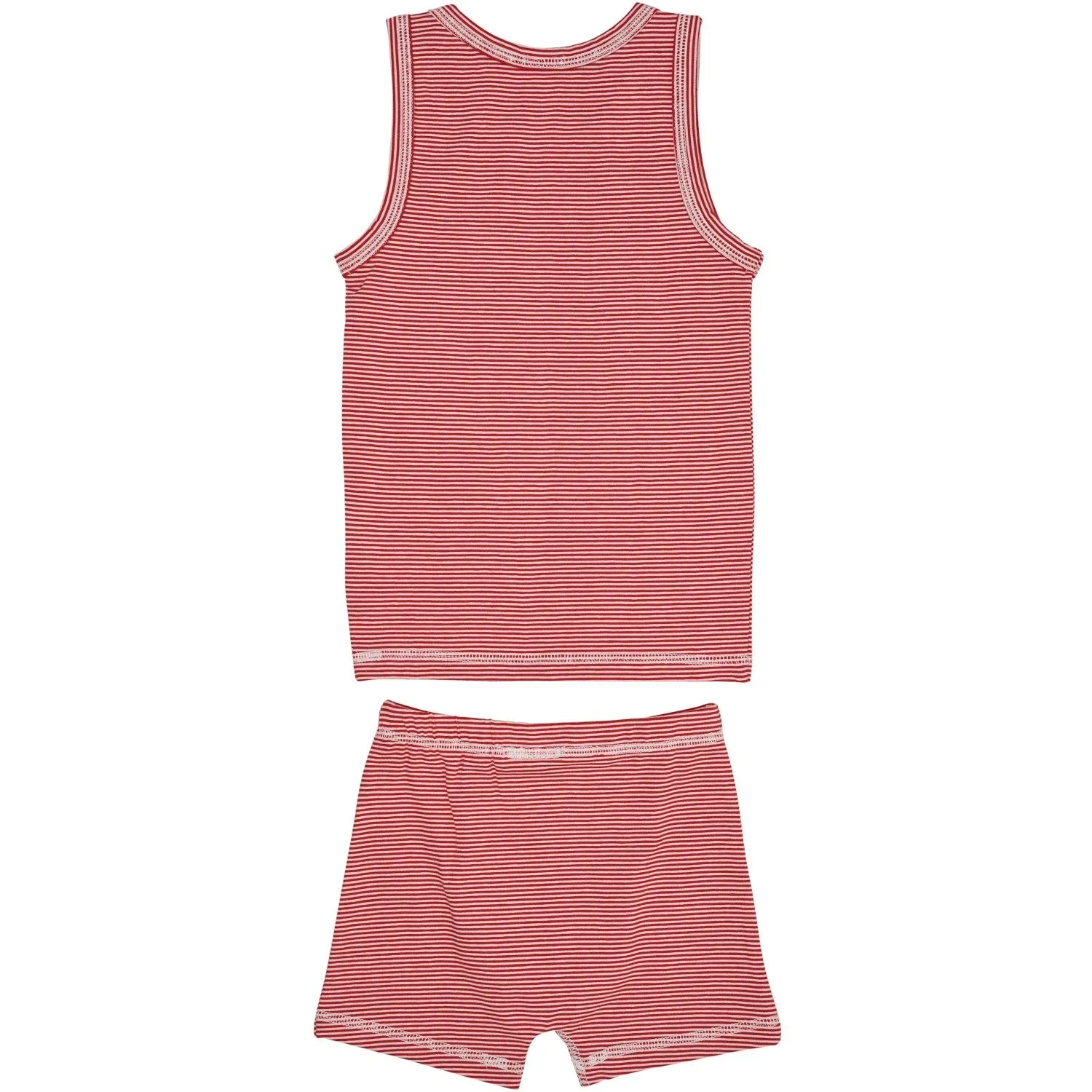 COPENHAGEN COLORS Red/Cream Stripe Striped Boy Underwear Set Stretchy Party