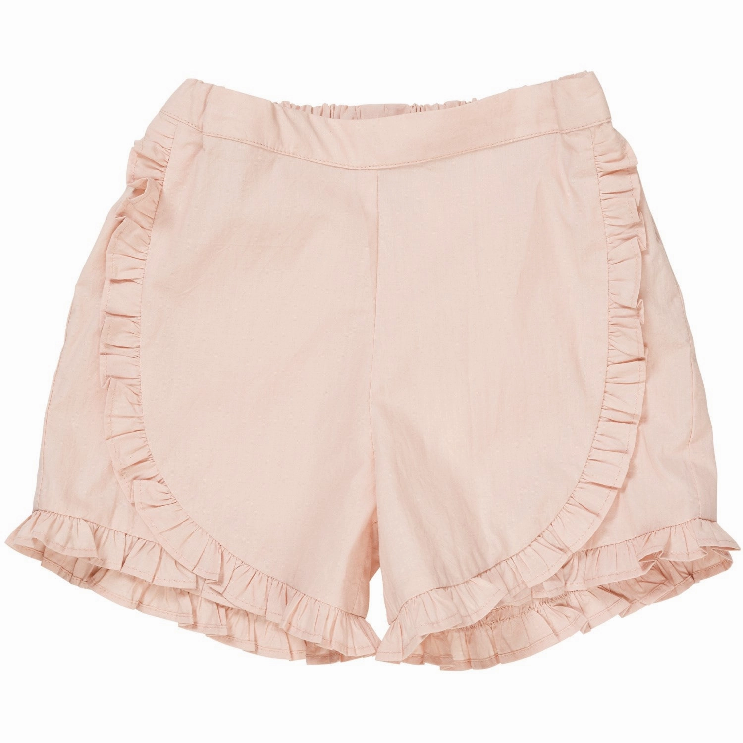 COPENHAGEN COLORS Dusty Rose Poplin Frill Shorts Anti Static Finish Fast Absorption Textile