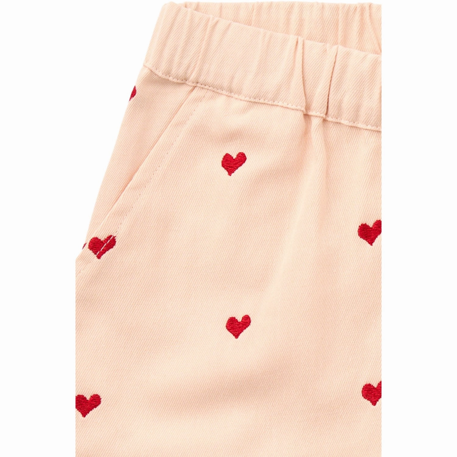 Snowboarding Gear Versatile Layering Capability COPENHAGEN COLORS Dusty Rose W. Berry Hearts Twill Heart Shorts