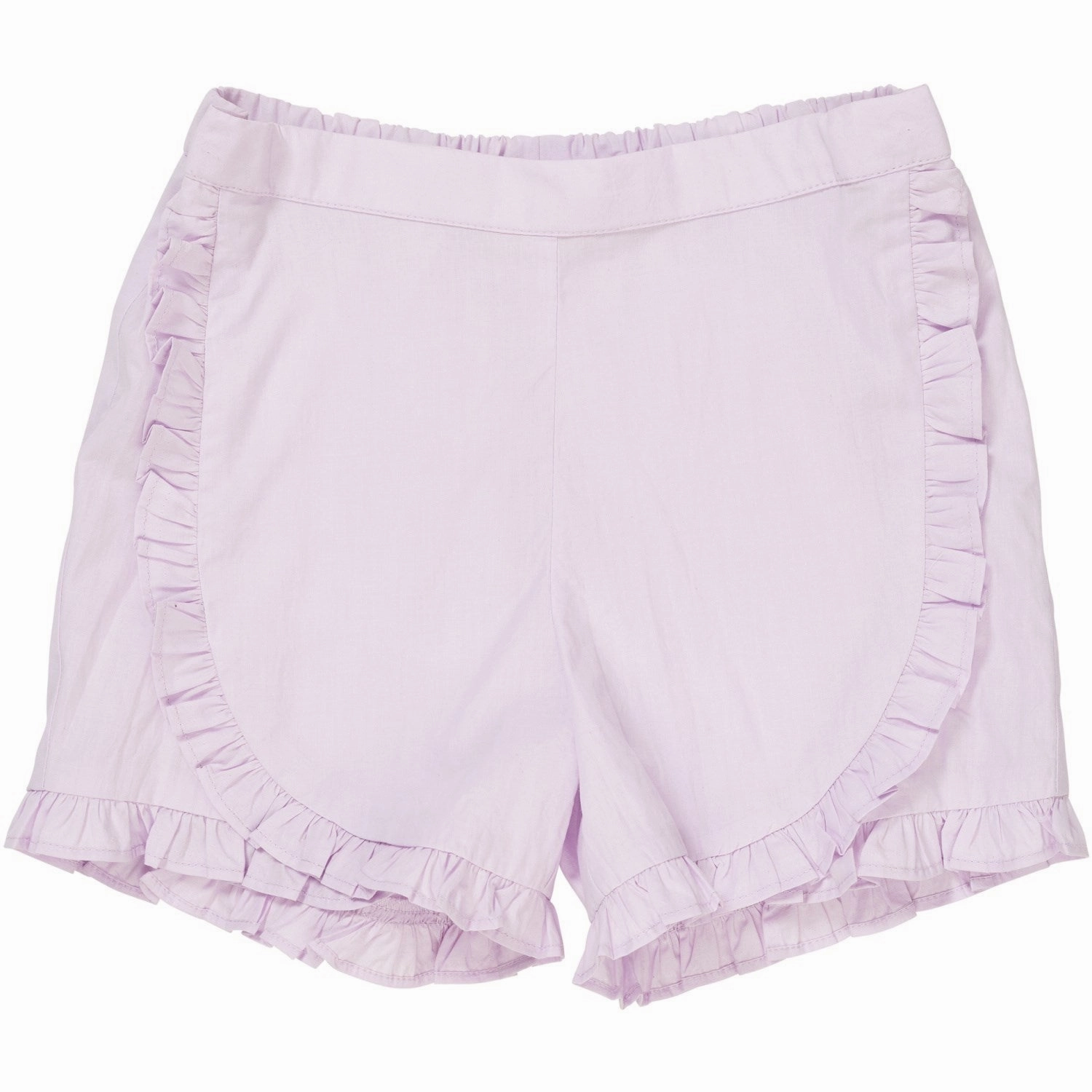 COPENHAGEN COLORS Lavender Poplin Frill Shorts Outdoor Vibe