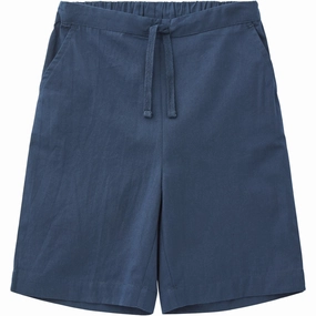 affordable choice COPENHAGEN COLORS Navy Poplin Shorts W. Drawstring