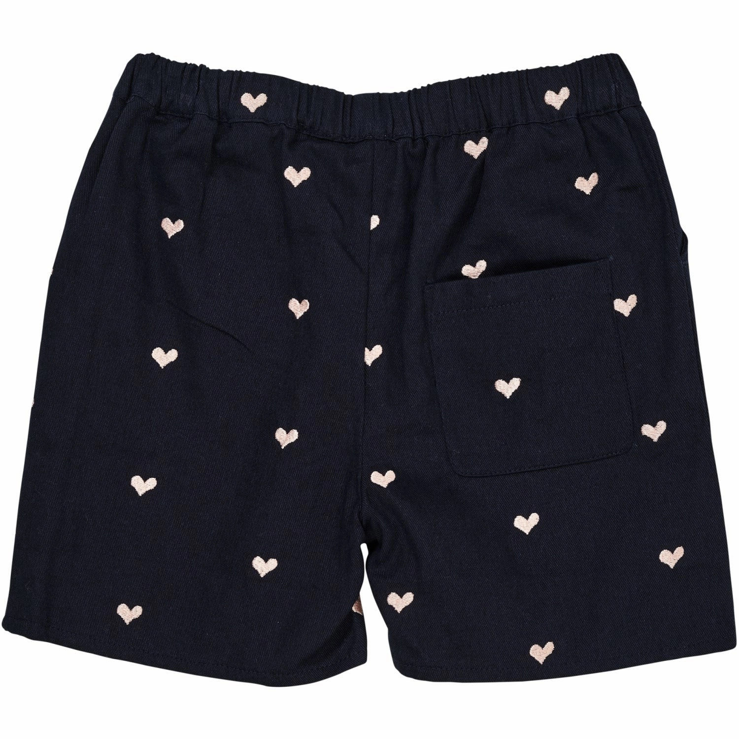 COPENHAGEN COLORS Navy W. Soft Pink Hearts Twill Heart Shorts Odor Control Technology