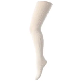 birthday Leather MP Cotton Rib Tights Offwhite