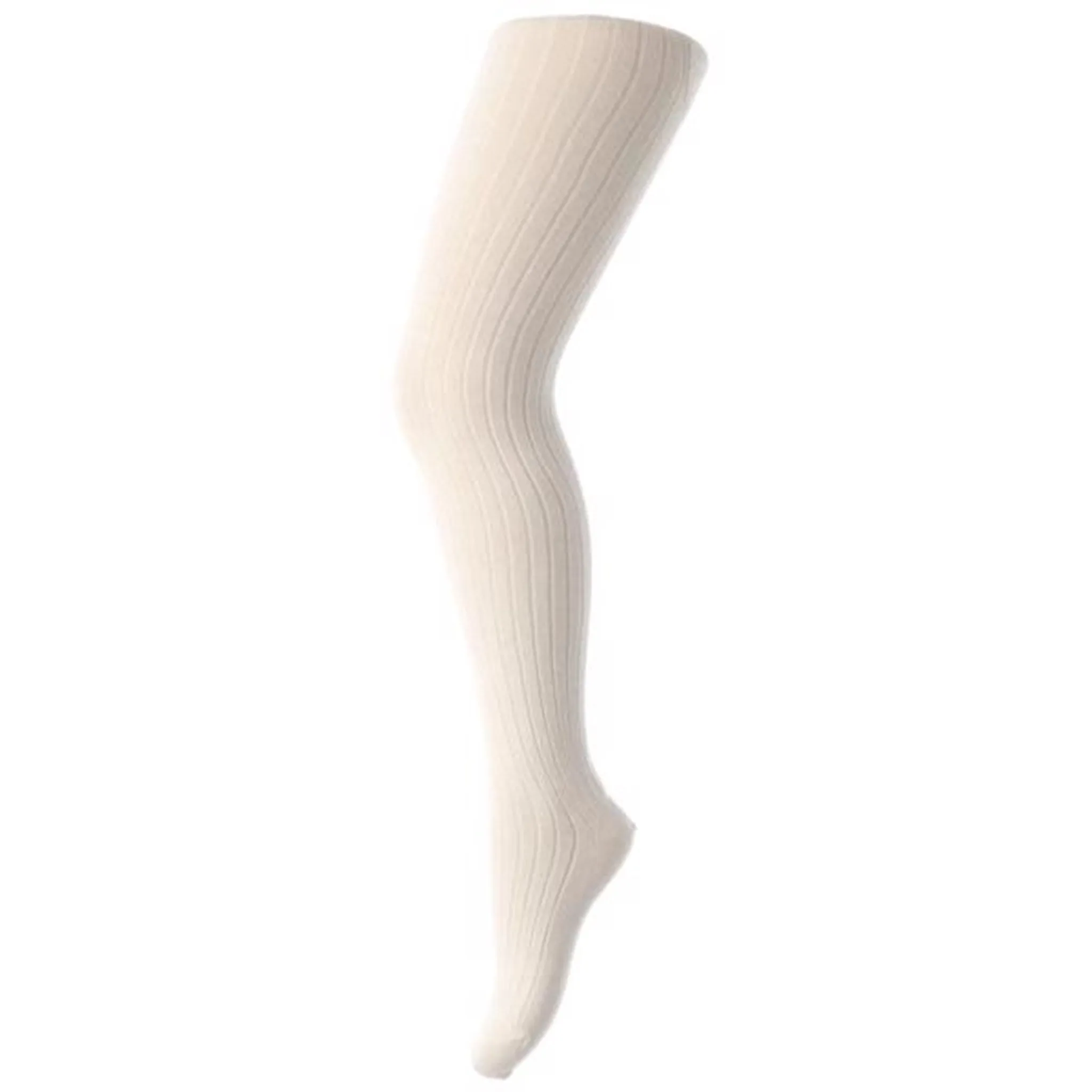 MP Cotton Rib Tights Offwhite Curvy Synthetic