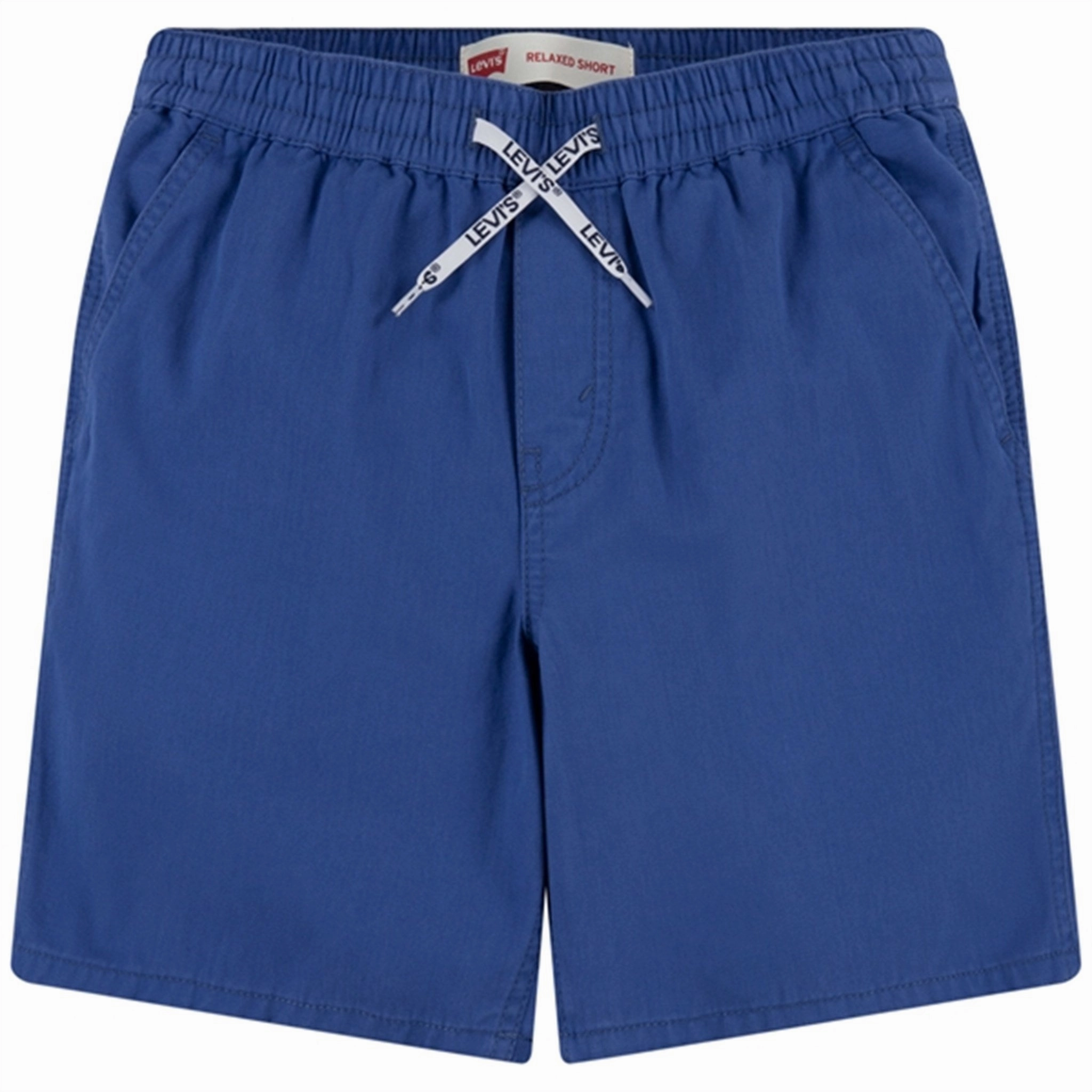 Levi's Woven Pull-On Shorts Blue Recycled Elastic Trim Breathable Material