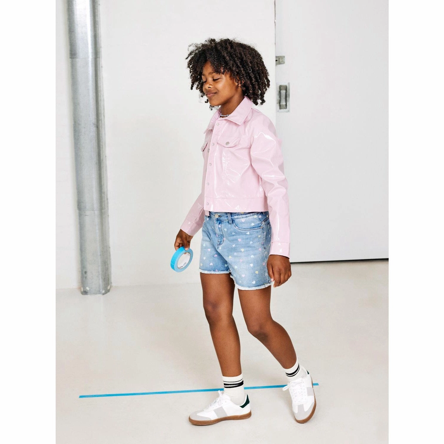 Name It Medium Blue Denim Rose High Waist Mom Denim Shorts Noos Weekend Ready Flexible Movement Cut