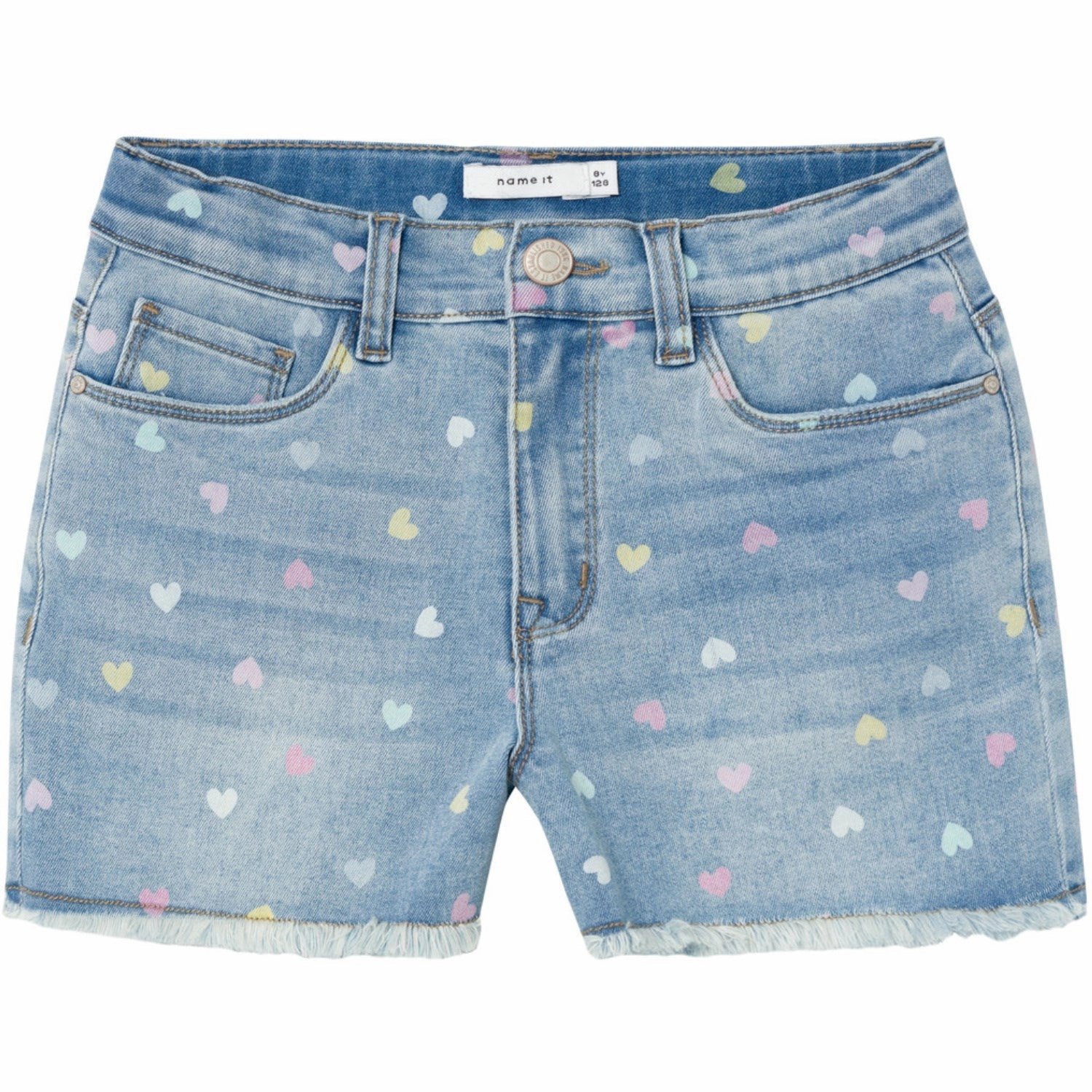 Mother's Day gift anti slip grip Name It Medium Blue Denim Rose High Waist Mom Denim Shorts Noos