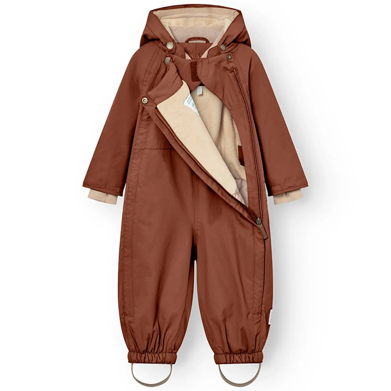 Mini A ture Rootbeer brown Wisti Fleece Snowsuit Classic-style Festival-Ready
