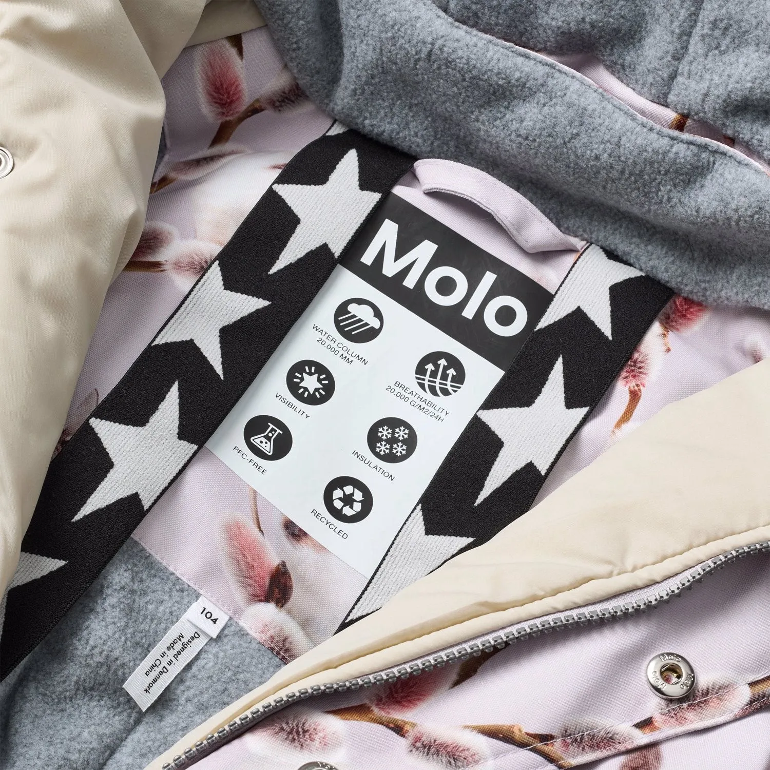 Workwear Layering shirt for cooler days Molo Willow Kitten Polaris Fur Junior Snowsuit