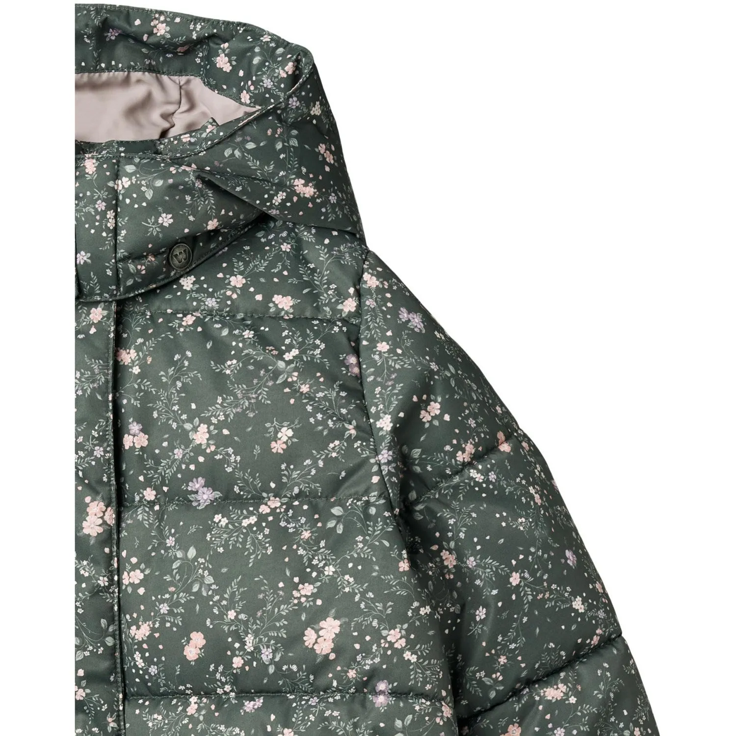 Wheat Forest Lake Checked Flowers Puffer Coat Yrsa Decorative-Design Must-have