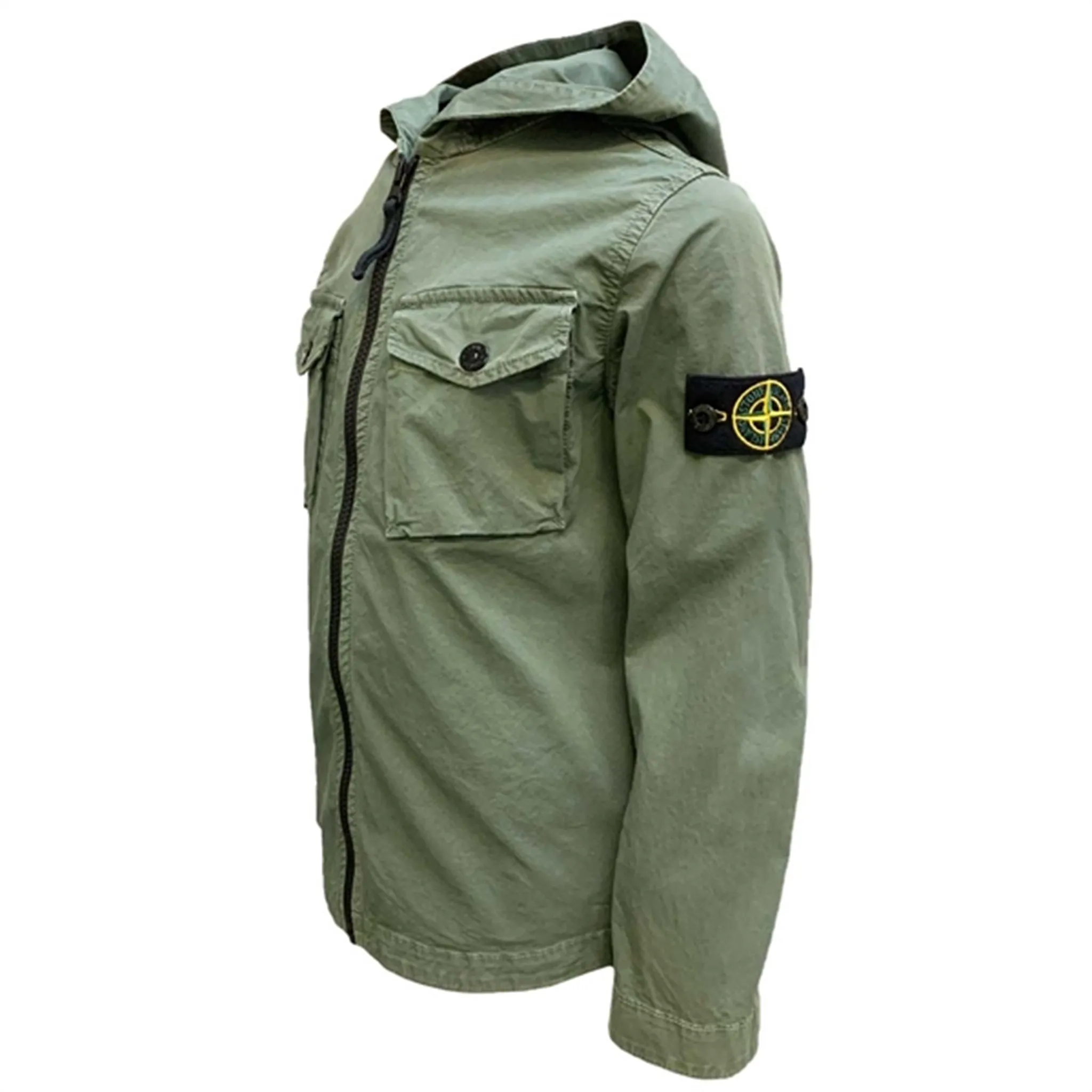 SoftLining Versatile Protection Stone Island Junior Overshirt Musk Green