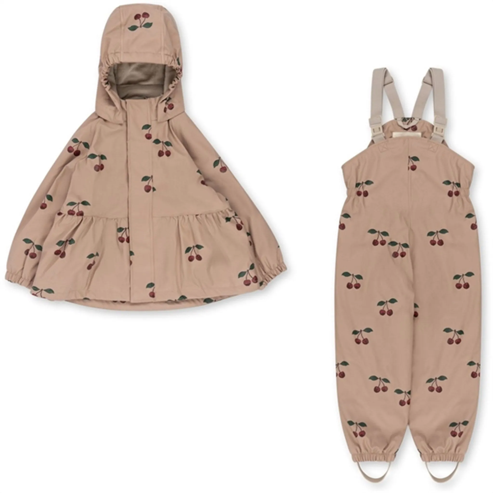 Country Trek Jacket Konges Sl?jd Ma Grande Cerise Rainy Palme Set