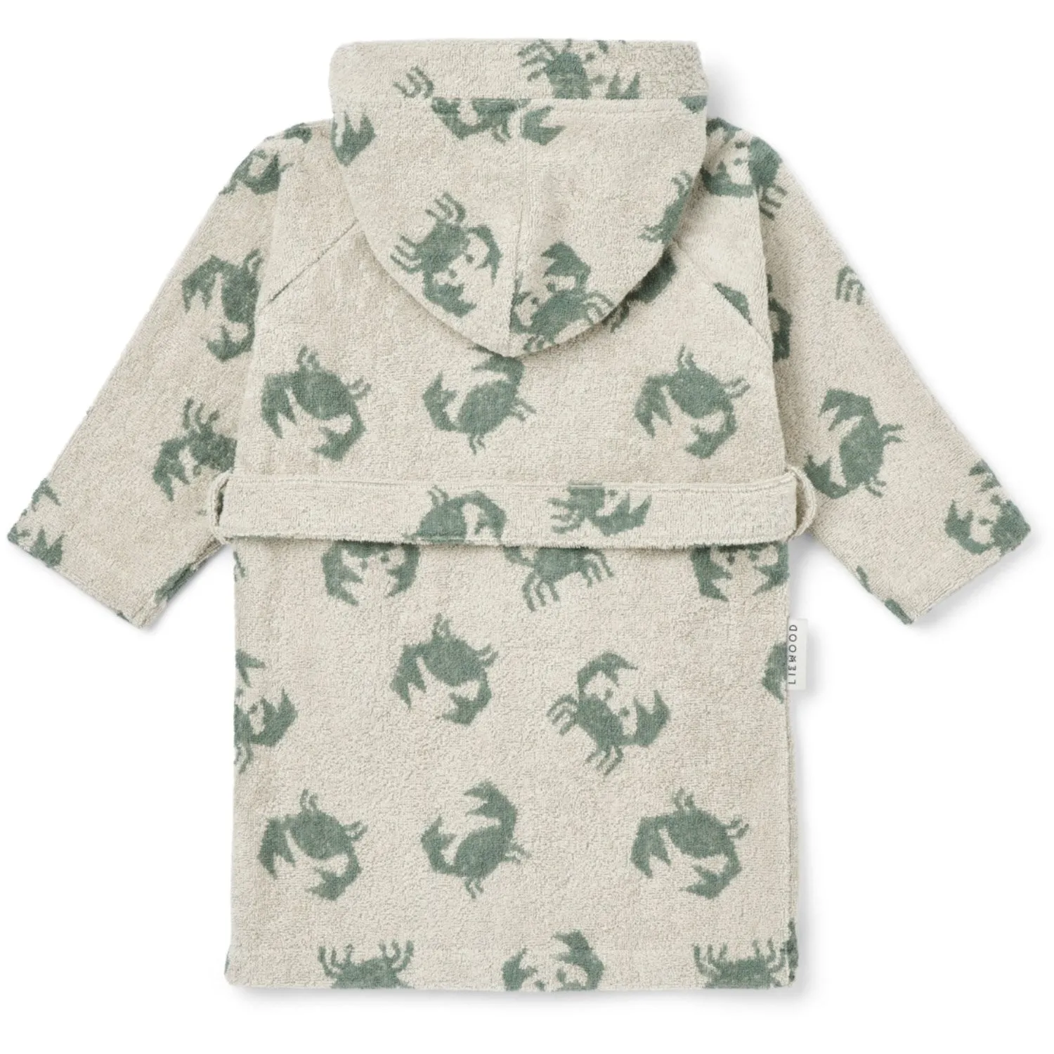 LIEWOOD Crab / Sandy Lilana Yarn Dyed Bathrobe Stretchy Wear Stretchable Cuffs