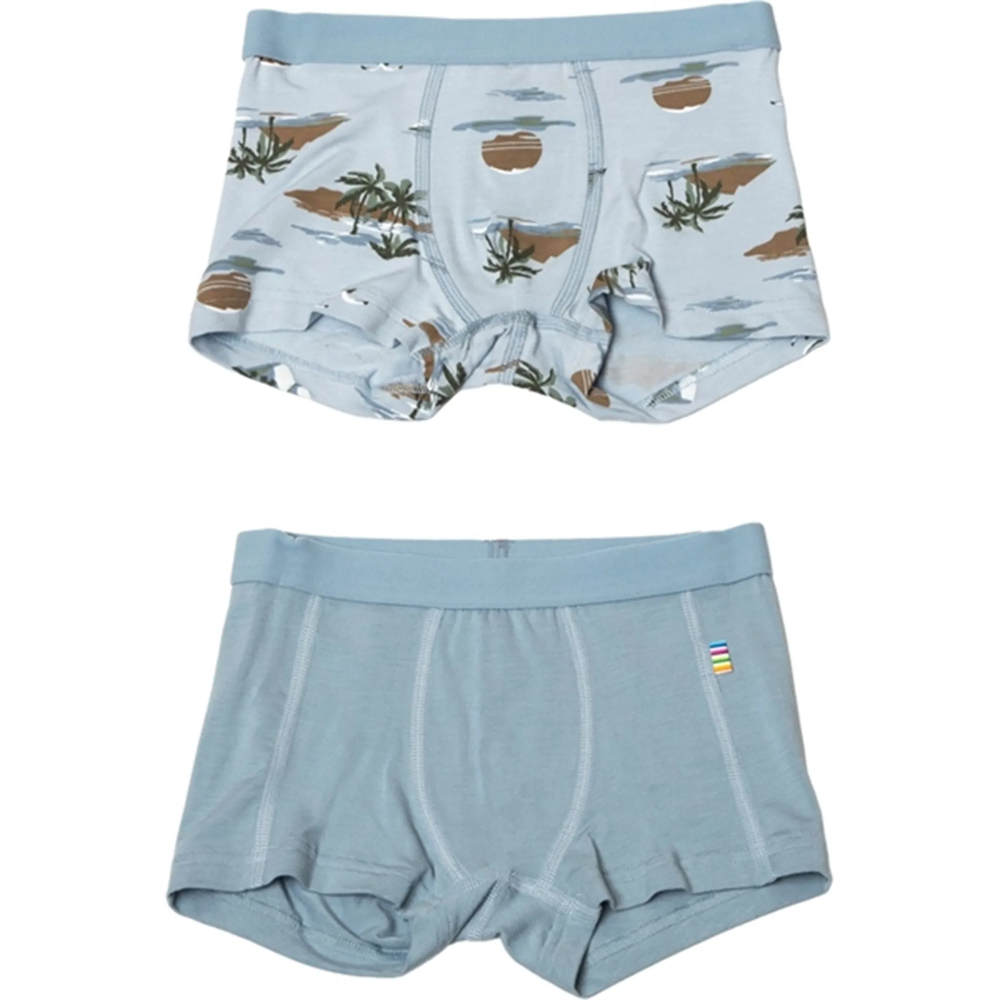 Joha Bamboo Blue AOP Boxershorts 2-pack Feel Good Fit