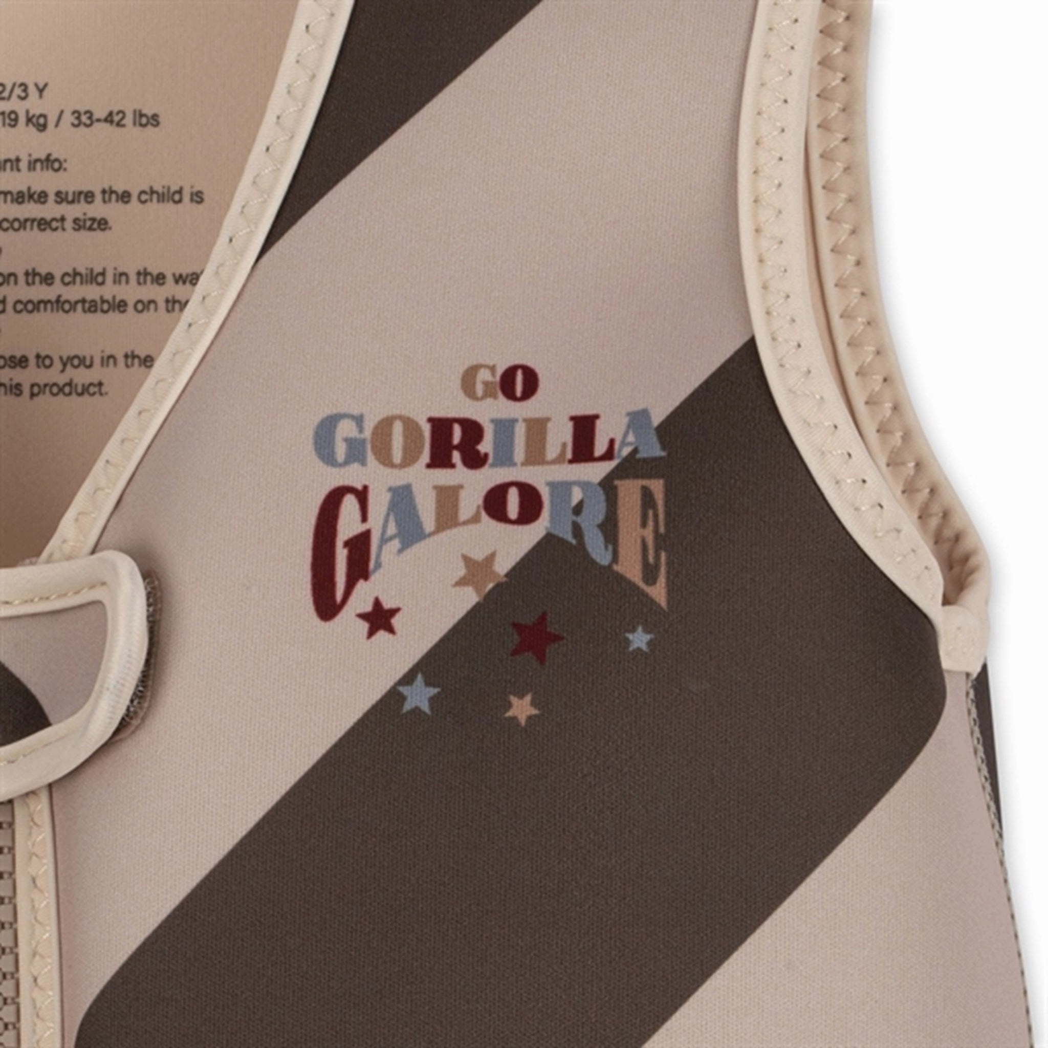 Konges Sl?jd Neoprene Float Vest Gorilla Poolside Wear Rub Free Inner Lining