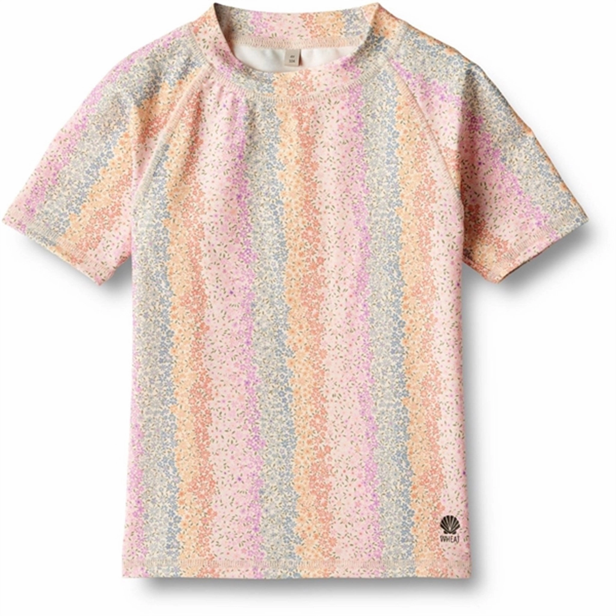 Wheat Rainbow Flowers Bade T-shirt Jackie Low Profile Hardware Convertible Strap Options