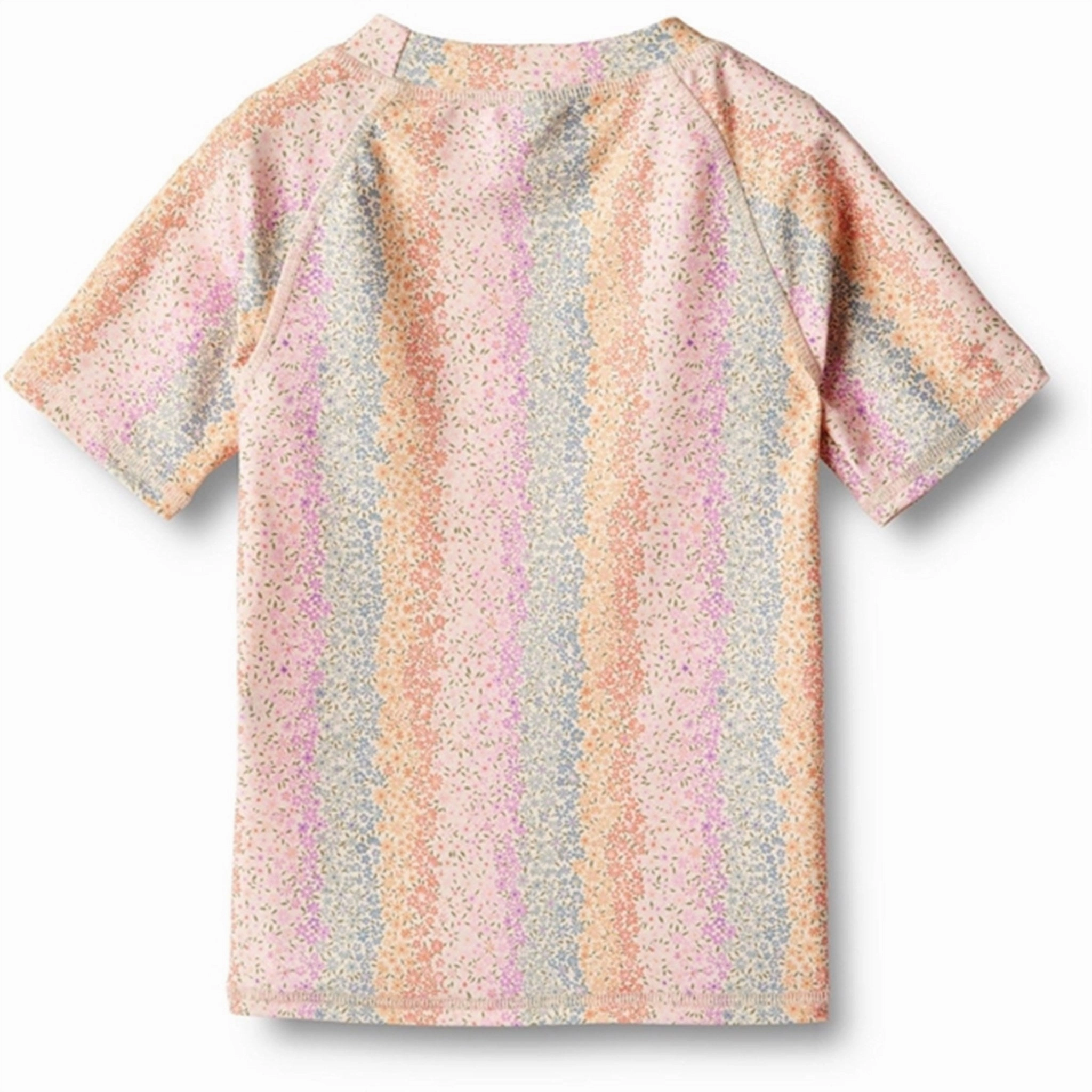 Smooth-Finish Saltwater Resistant Material Wheat Rainbow Flowers Bade T-shirt Jackie