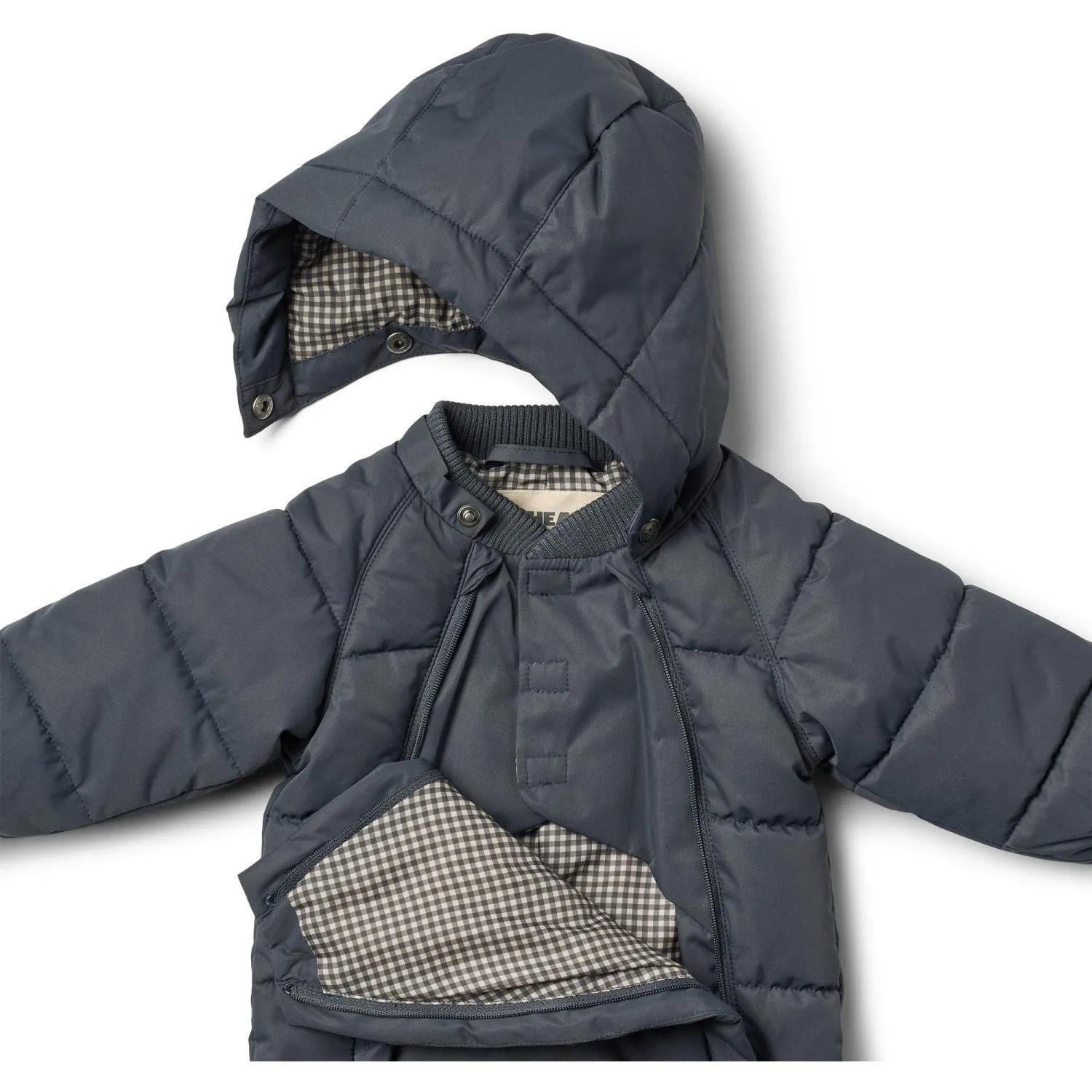 Versatile layered shirt Wheat Ink Puffer Baby Suit Edem