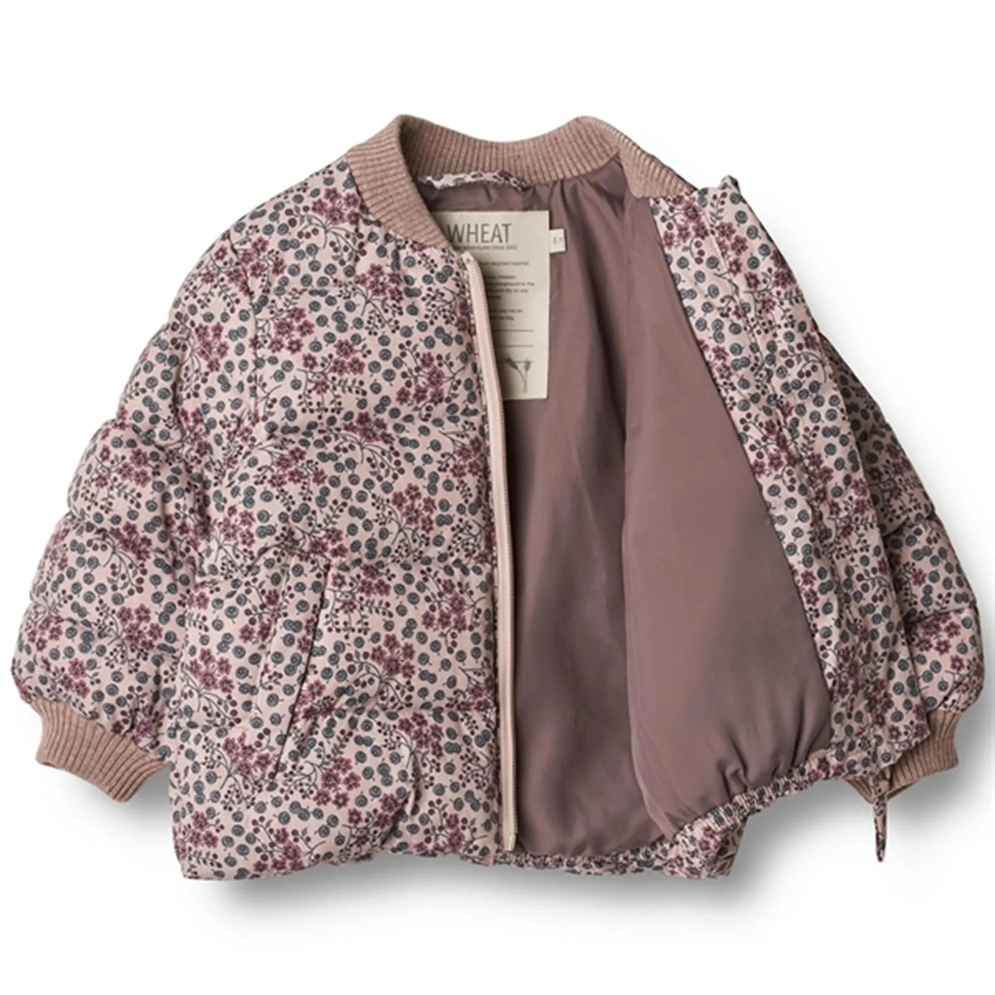 Playful pattern shirt Wheat Puffer Jacket Yuri Pale Lilac Berries