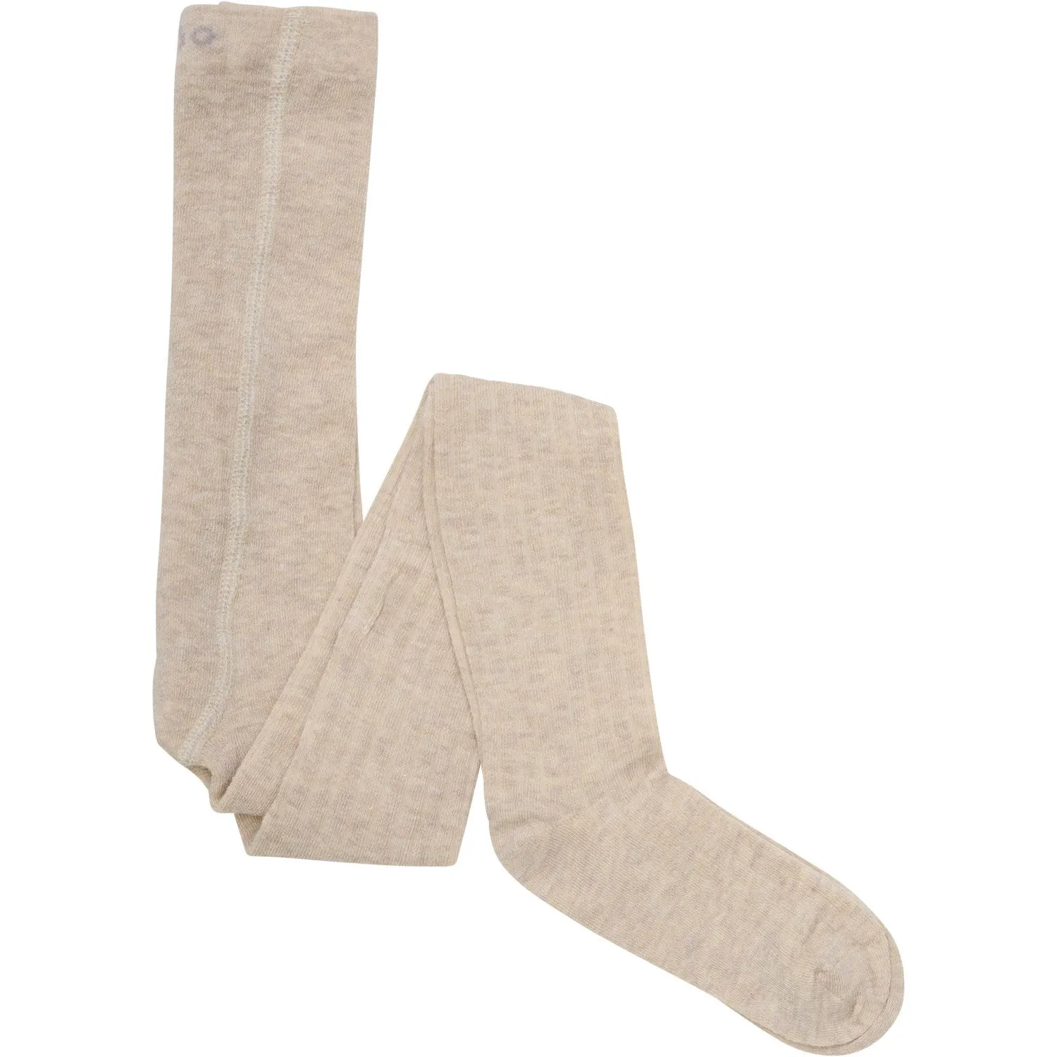 Minymo Silver Mink Melange Wool Pantyhose Rib 2-pak Smooth-texture