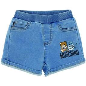 Moschino Blue Shorts Summer Vibes