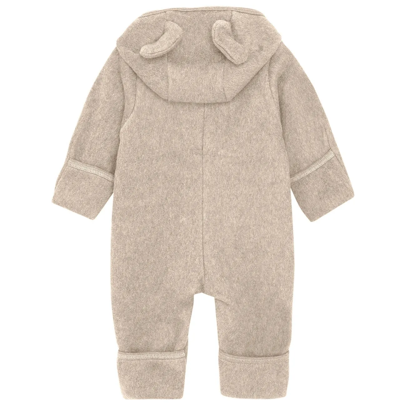 Stylish casual wear Stain-Guard-Finish Huttelihut Camel Melange Pram Suit Ears Cot. Fleece (S)