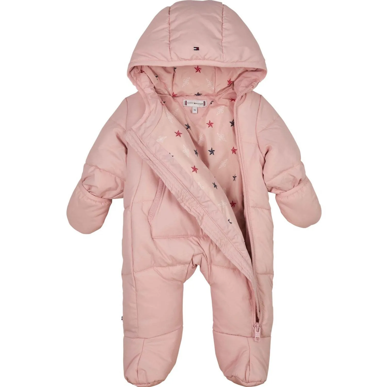 Trend-Inspired Dolman-Sleeve Tommy Hilfiger Soft Rose Solid Stroller Suit