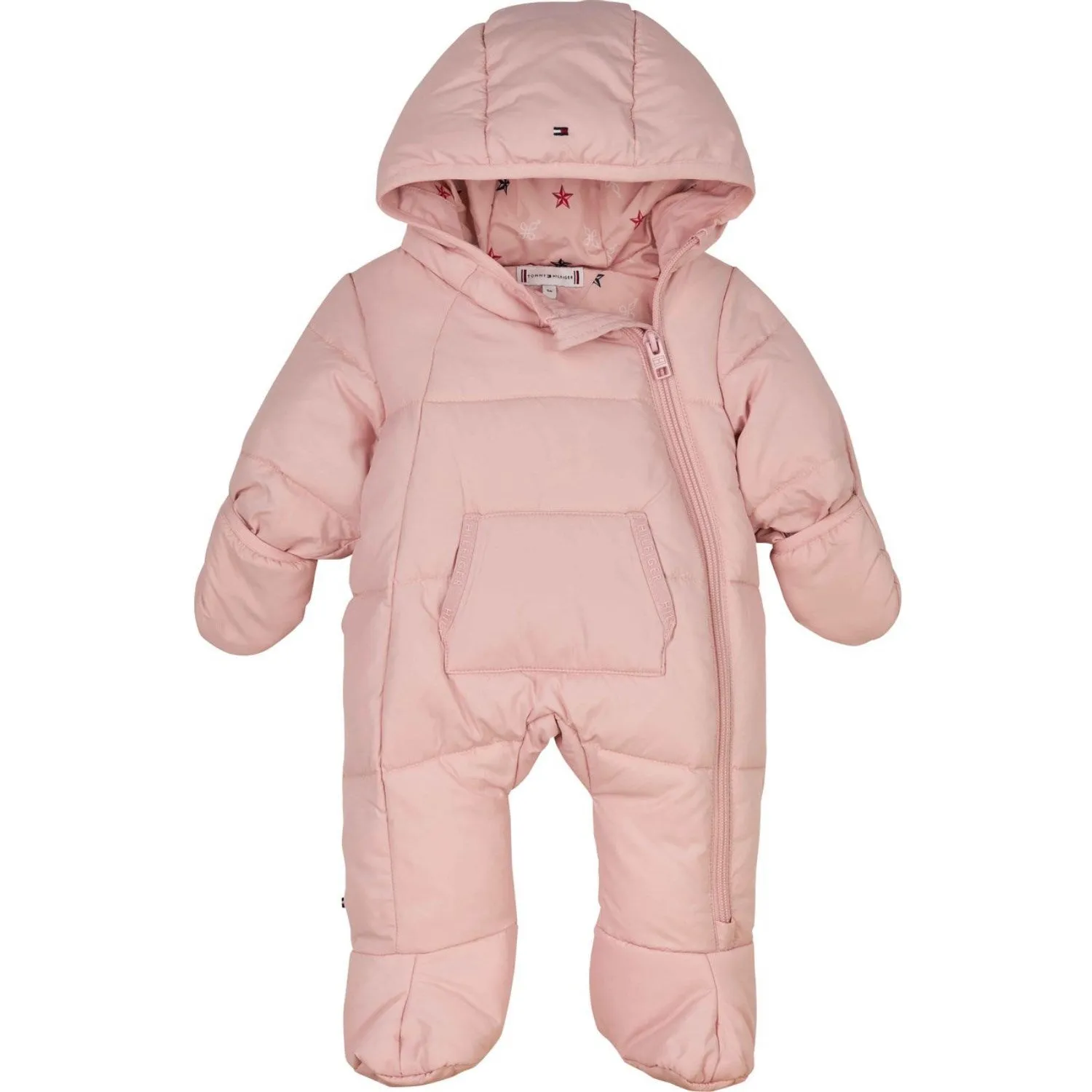 Tommy Hilfiger Soft Rose Solid Stroller Suit Sleek button-front piece