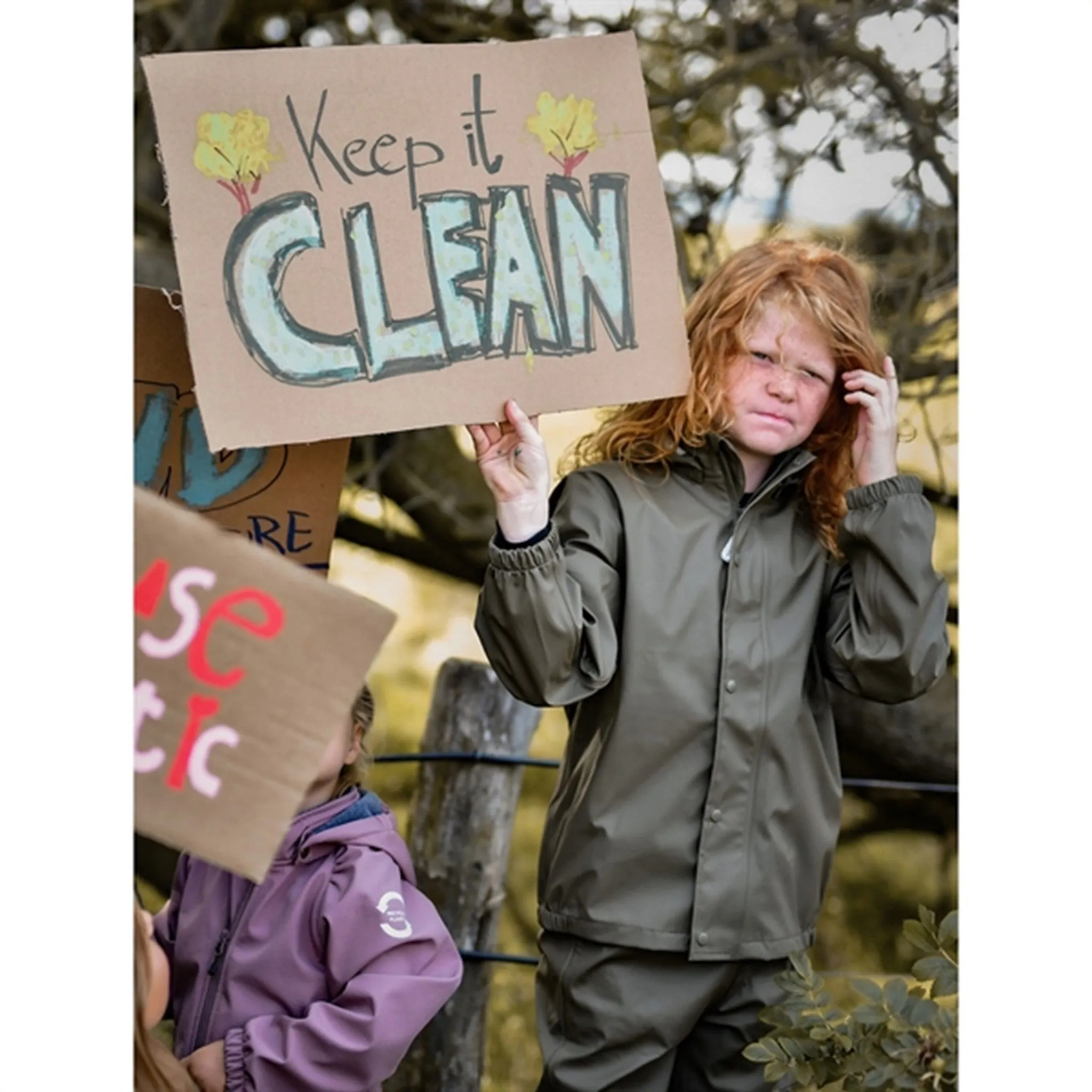 Mikk-Line Rainwear Jacket And Pants Dusty Olive Weather Layer