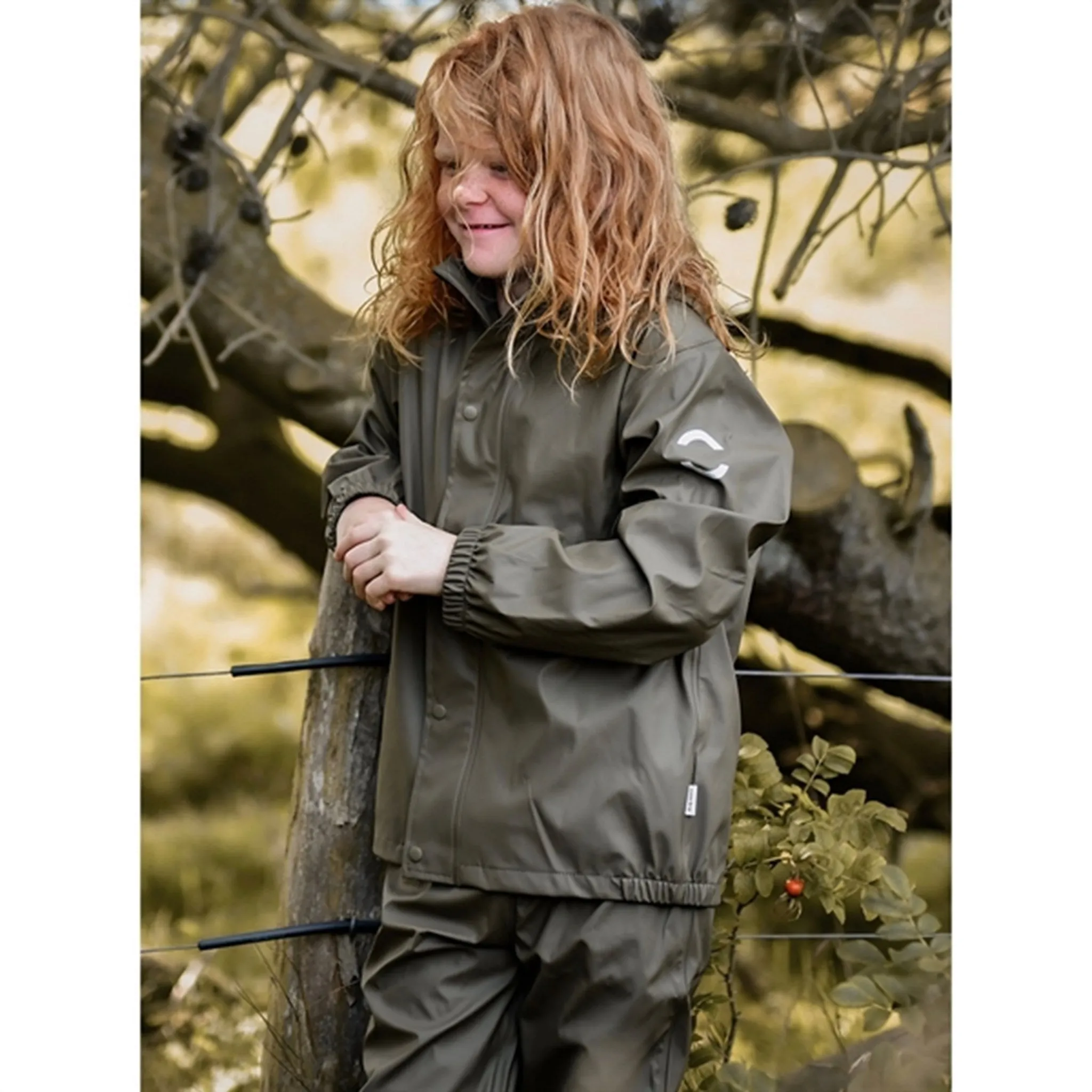 Storm Ready Jacket Casual Comfort Mikk-Line Rainwear Jacket And Pants Dusty Olive
