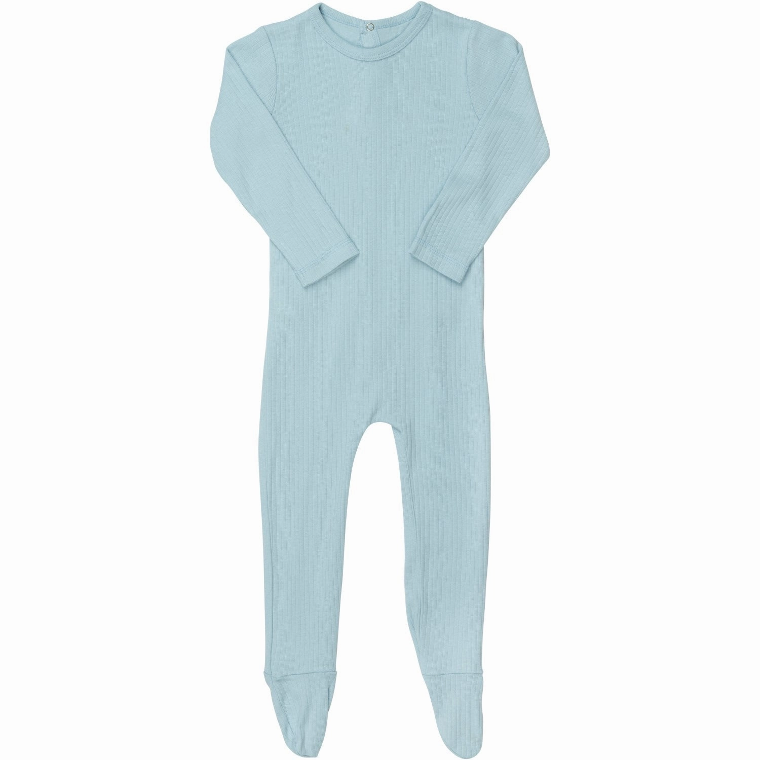 Premium Family COPENHAGEN COLORS Lt. Blue Rib Jersey Full Body W. Back Opening