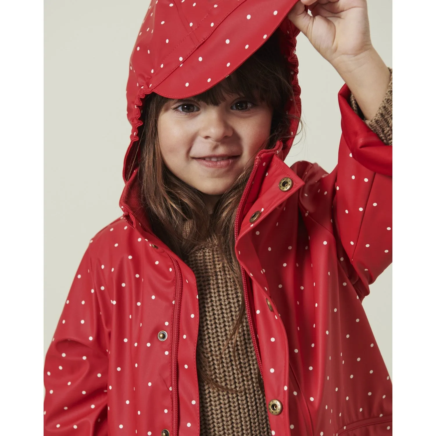 Weather Shield Outfit Cozy Lining MarMar Rainwear Red Dew Dot October Jacket Outerwear