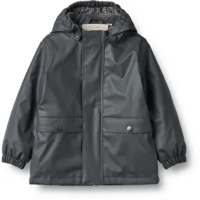 Portable Wear Eco Friendly Outerwear Wheat Dark Ink Thermo Rain Coat Aju