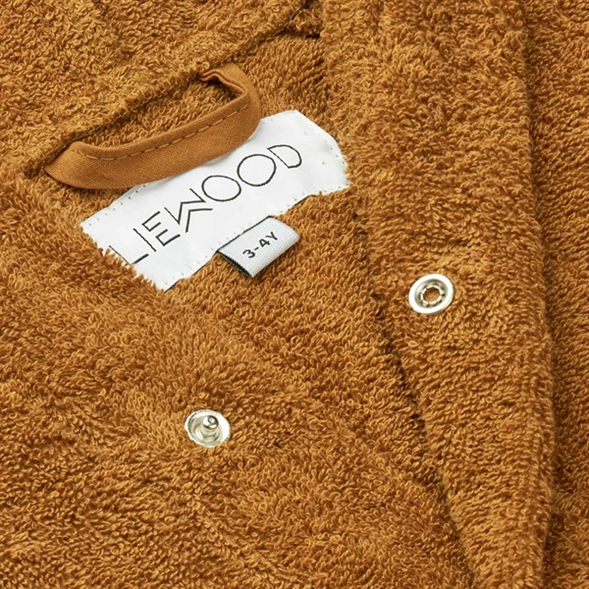 Liewood Lily Bathrobe Kangaroo/Golden Caramel Cozy Set Warm Chill Style