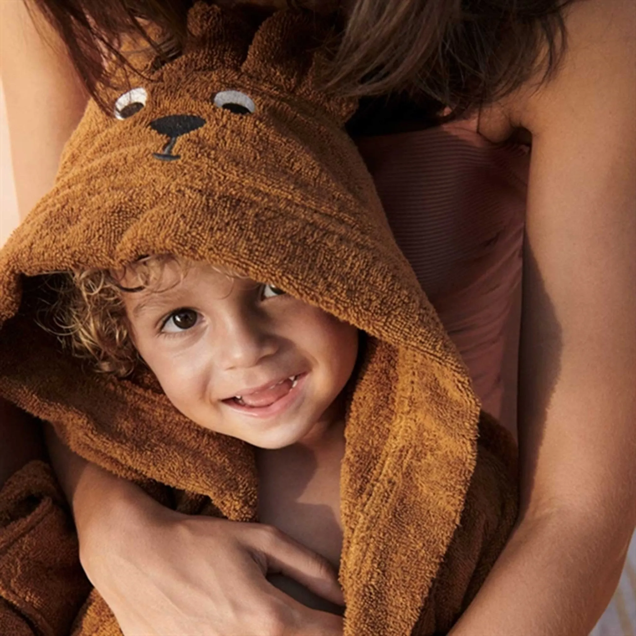 Core Comfort Unwind Set Liewood Lily Bathrobe Kangaroo/Golden Caramel