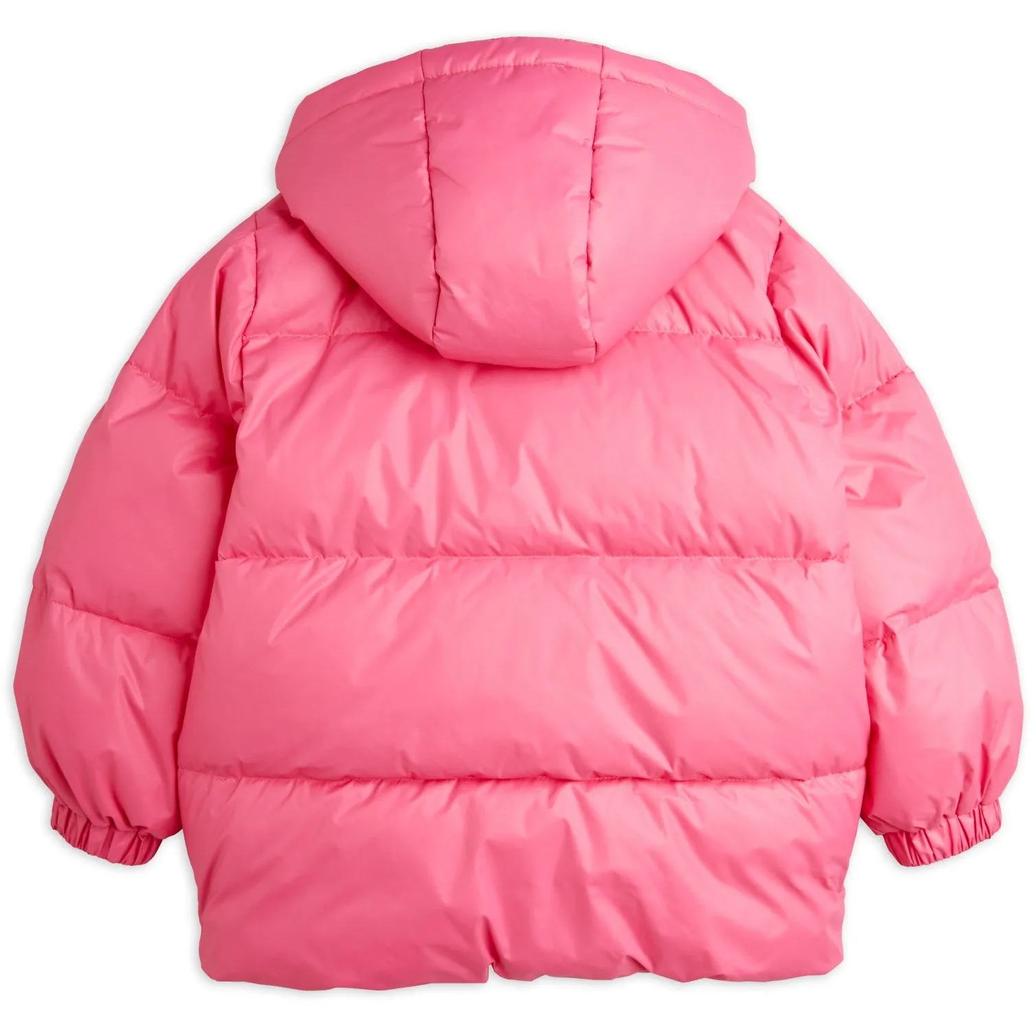 Pocket-Detail Mini Rodini Pink Heavy Hooded Puffer Jacket