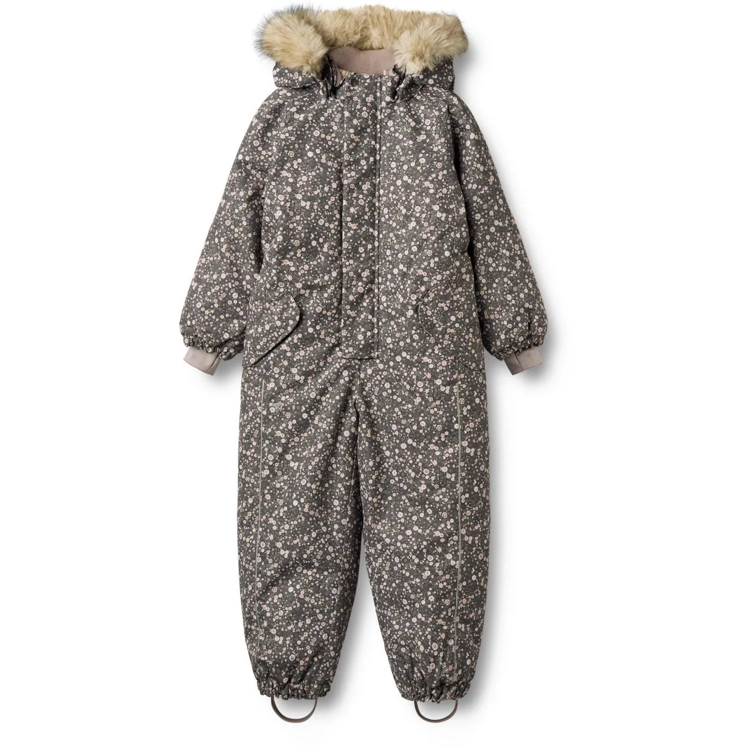 Wheat Black Sea Open Flowers Snowsuit Moe Cozy long-sleeve shirt