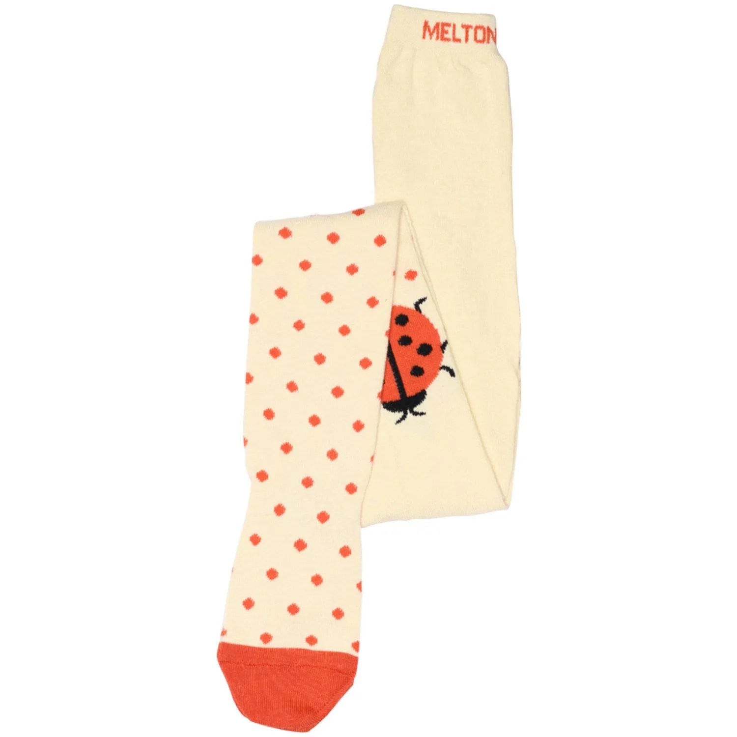 Plus-size-options MELTON Shortbread Ladybug tights