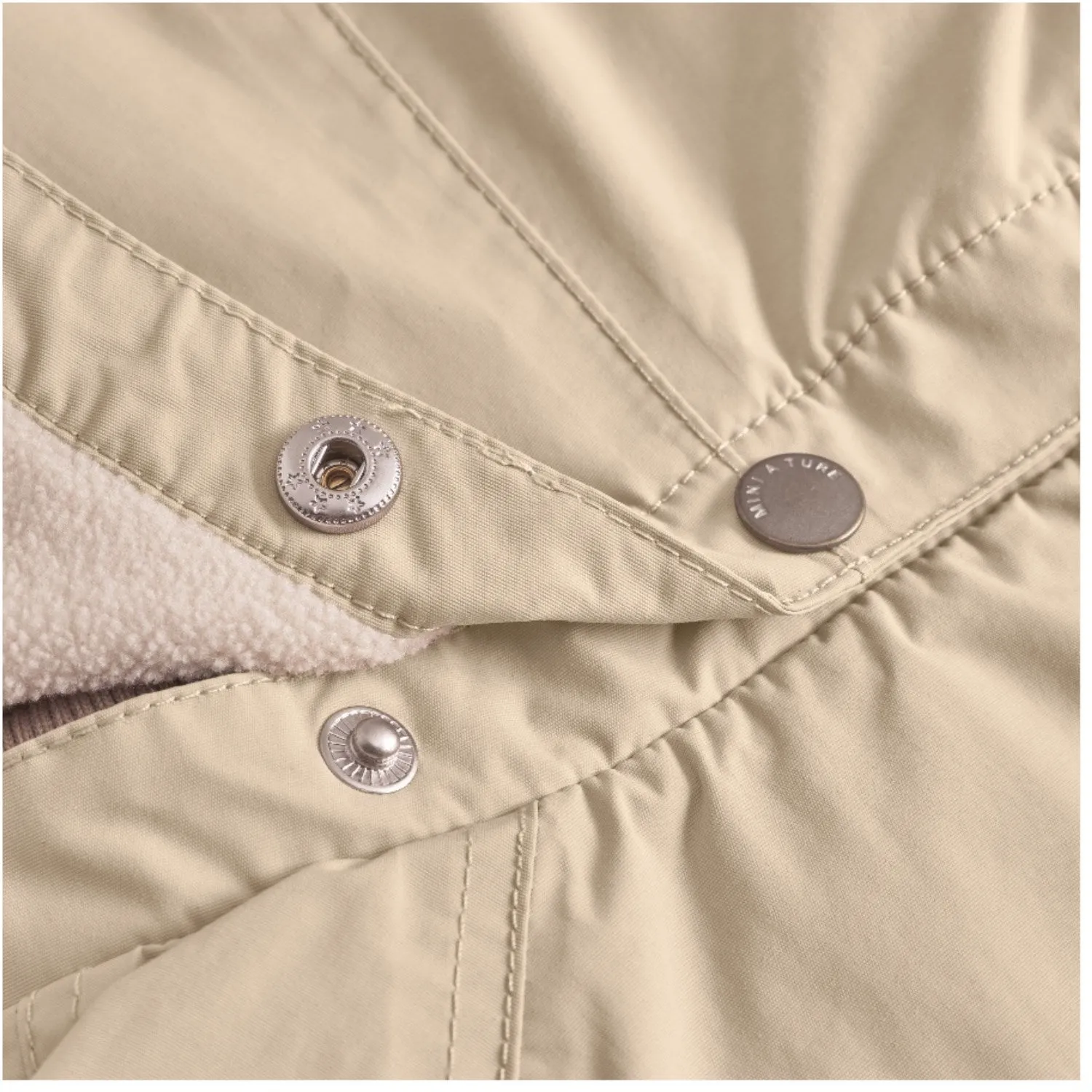 Mini A ture Sesame Wai Fleece Lined Spring Jacket. GRS High-Tech Protection