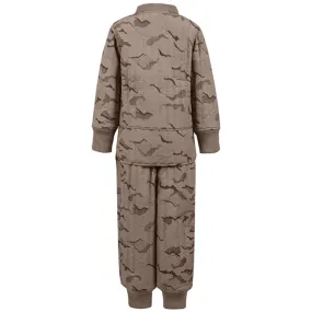 En Fant Thermal Set AOP Portabella Versatile button-down blouse