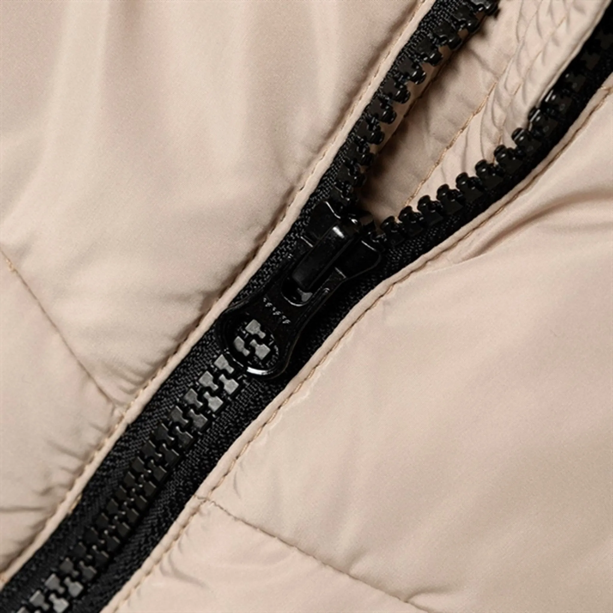 Name it Weathered Teak Music Puffer Jacket Beaded-Sleeve