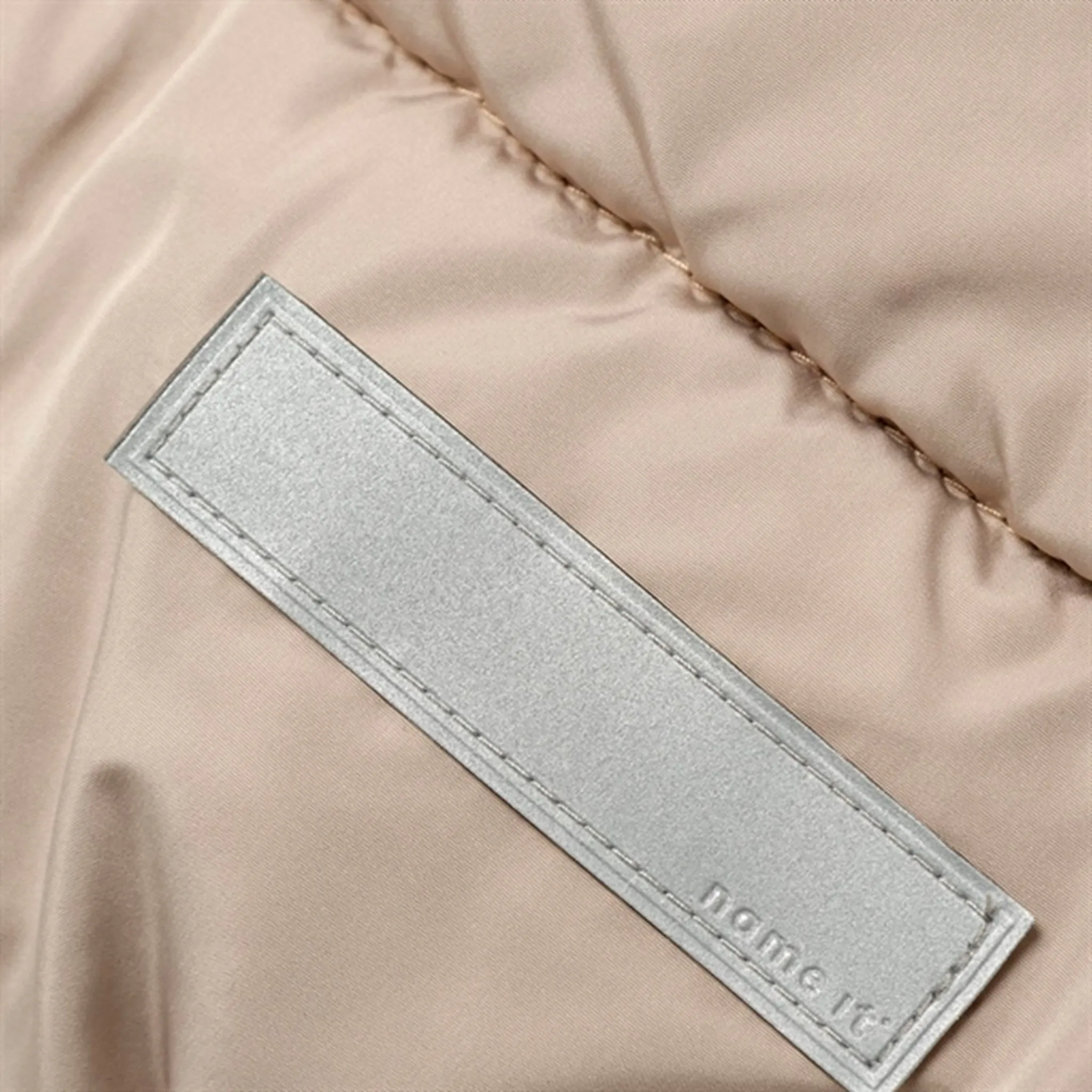 Name it Weathered Teak Music Puffer Jacket Puff-Sleeve