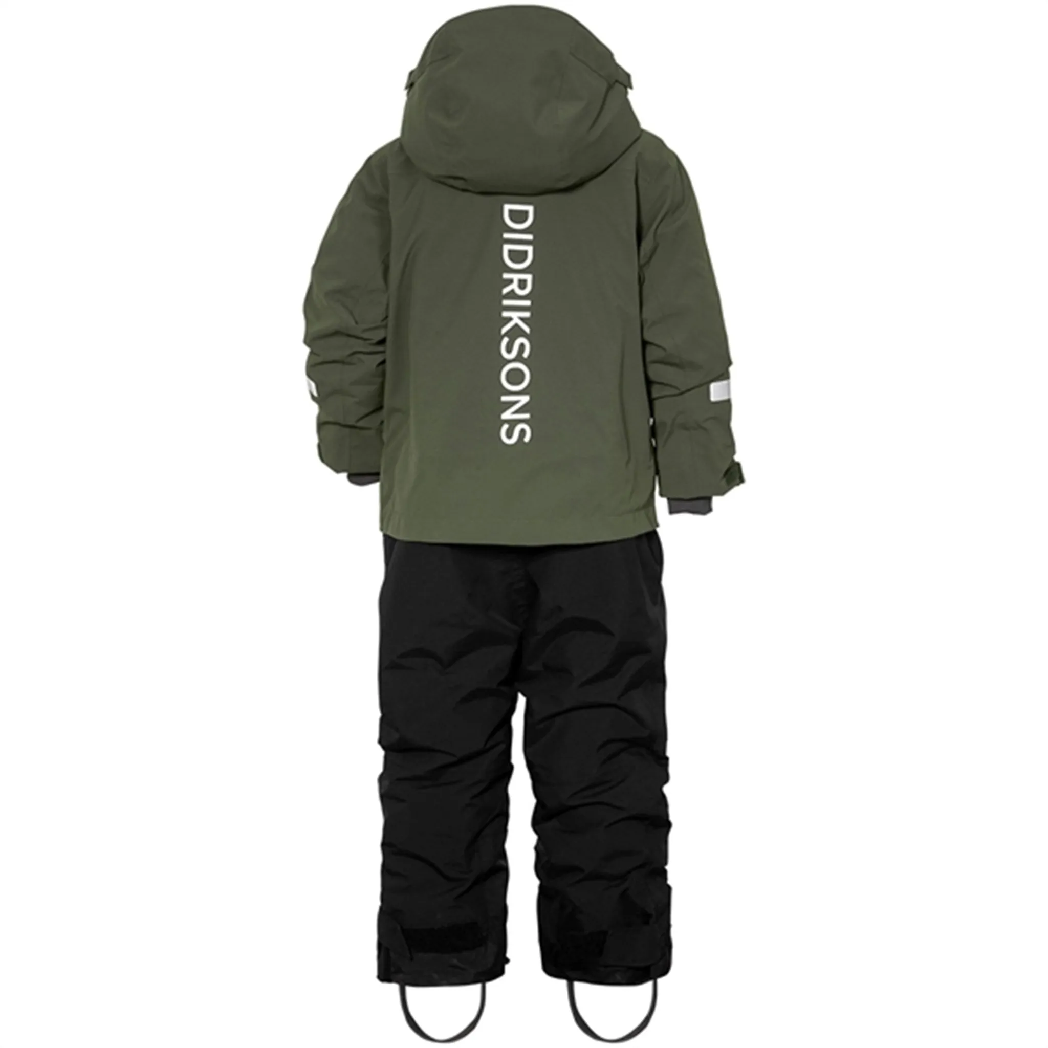 Didriksons Arke Deep Green Wintersuit Satin-Finish Neutral-Shade