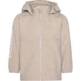 Gray VentilatedPanels Didriksons Beach Beige Hallon Kids Jacket
