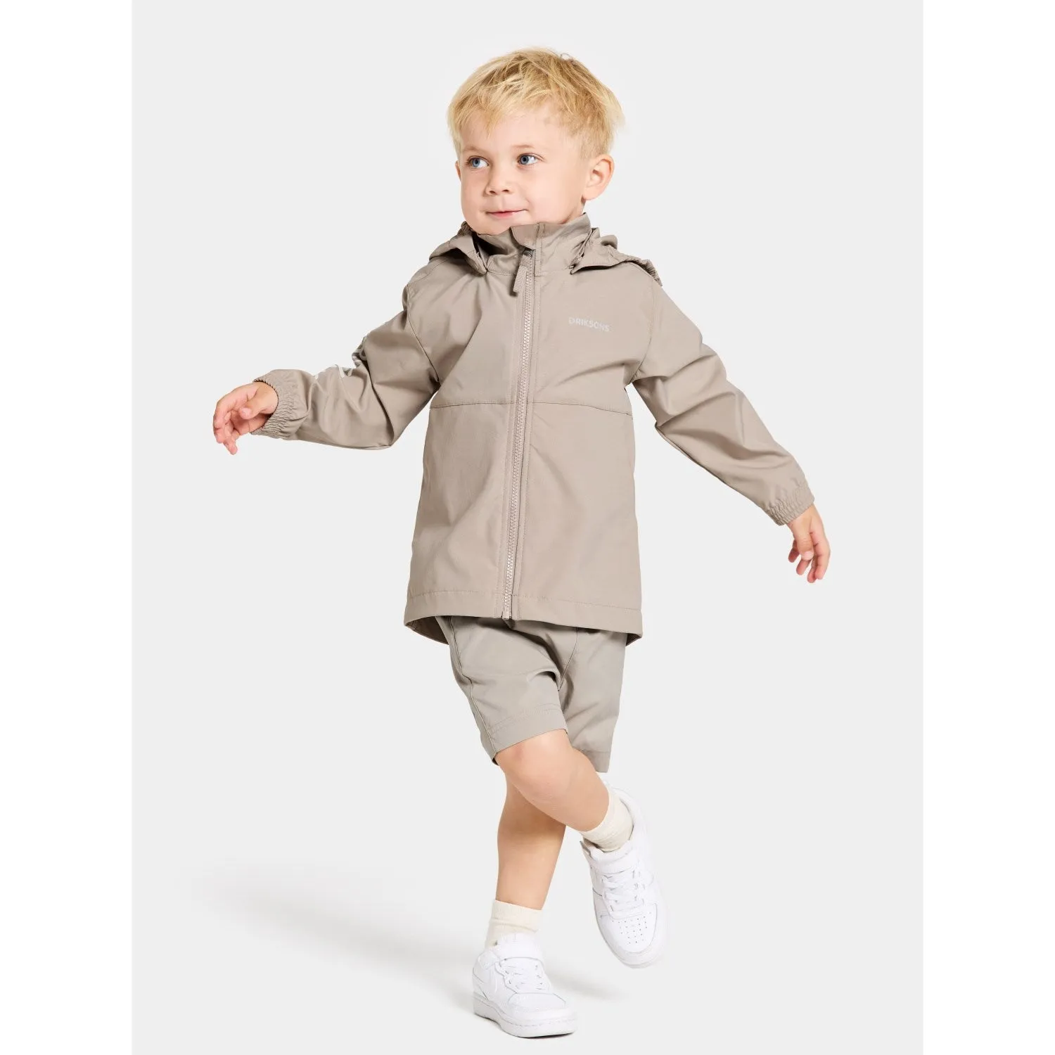 Didriksons Beach Beige Hallon Kids Jacket Touch