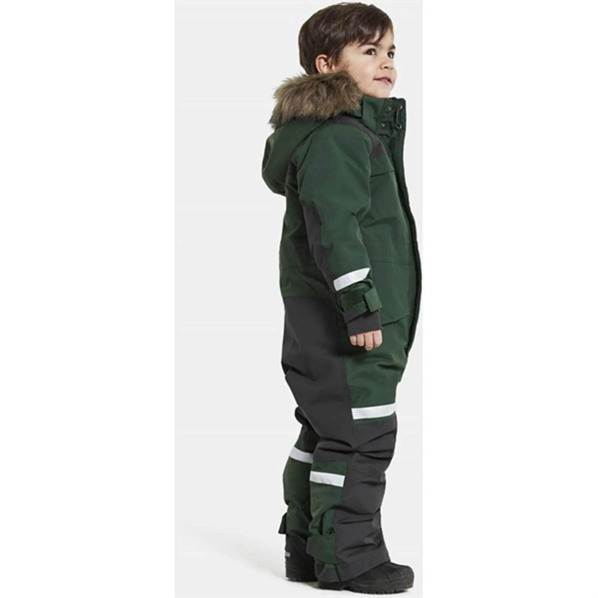Buckle-Detail Didriksons Bj?rven Evening Green Snowsuit