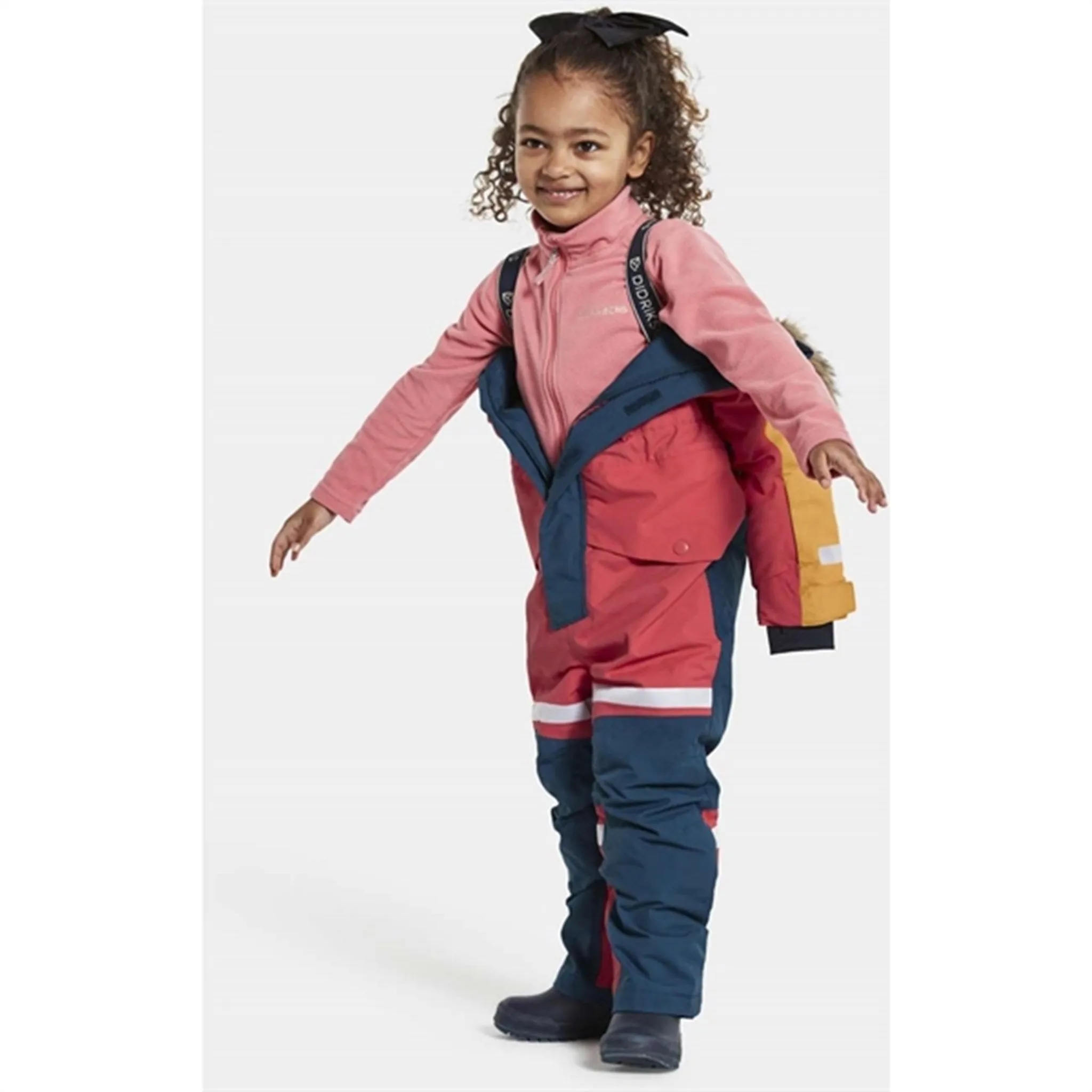 Didriksons Bj?rven Modern Pink Snowsuit Simple chic shirt Tear-resistant