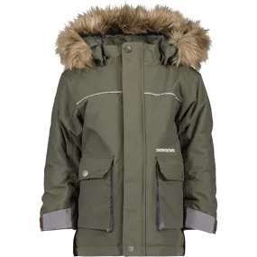 Didriksons Deep Green Kure Kids Parka Jacket Diploma
