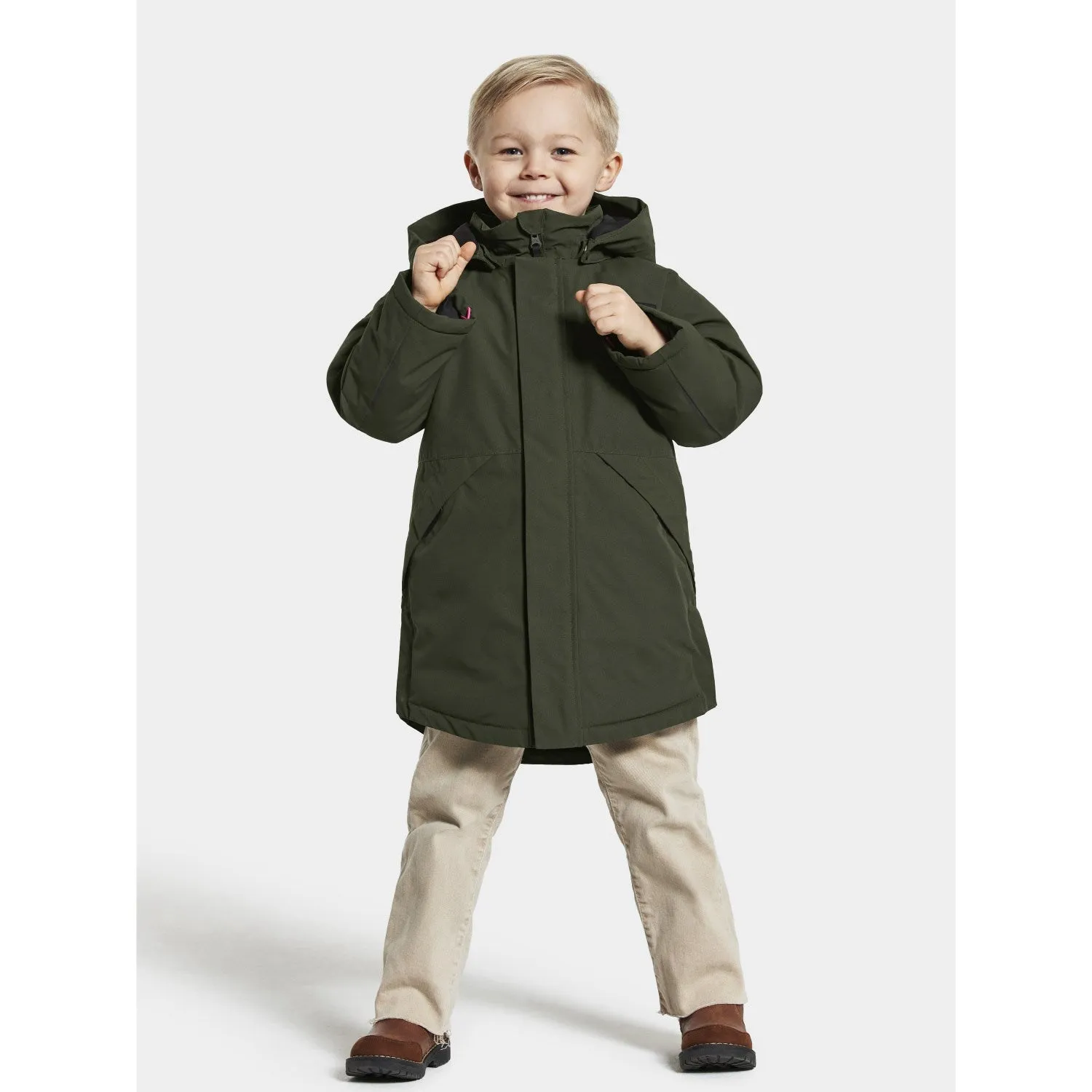 Didriksons Deep Green Timon Kids Parka Declare Chic Style